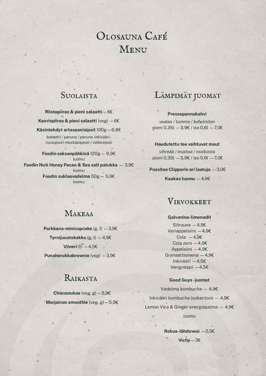 Menu page 1