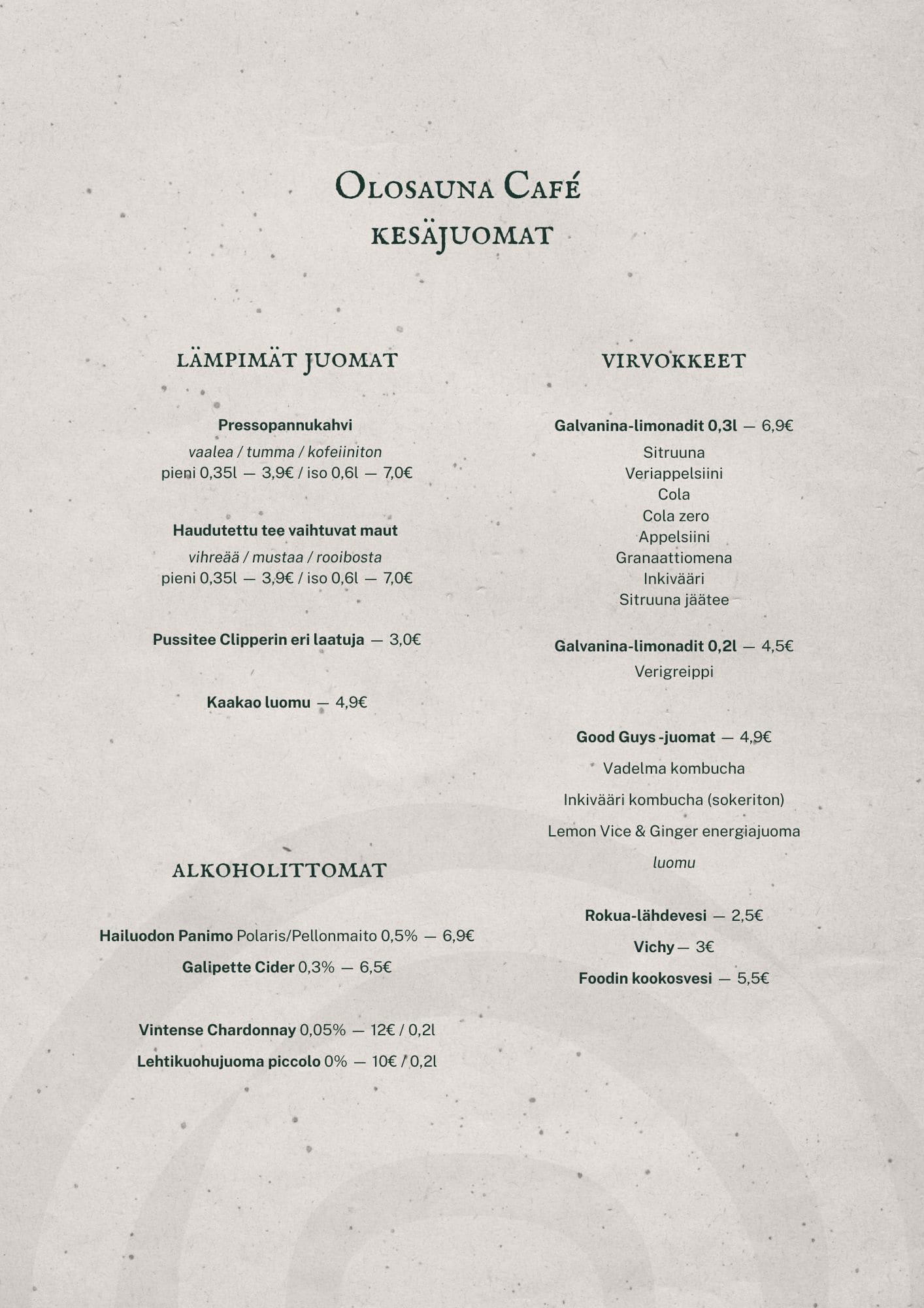 Menu page 2