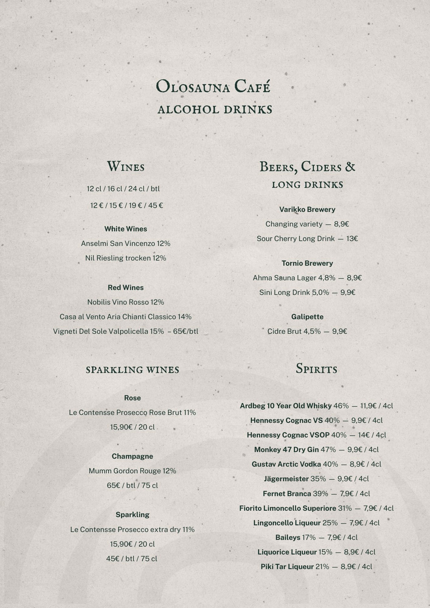 Menu page 2