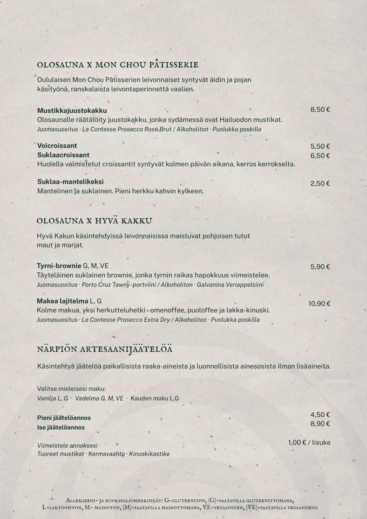 Menu page 2