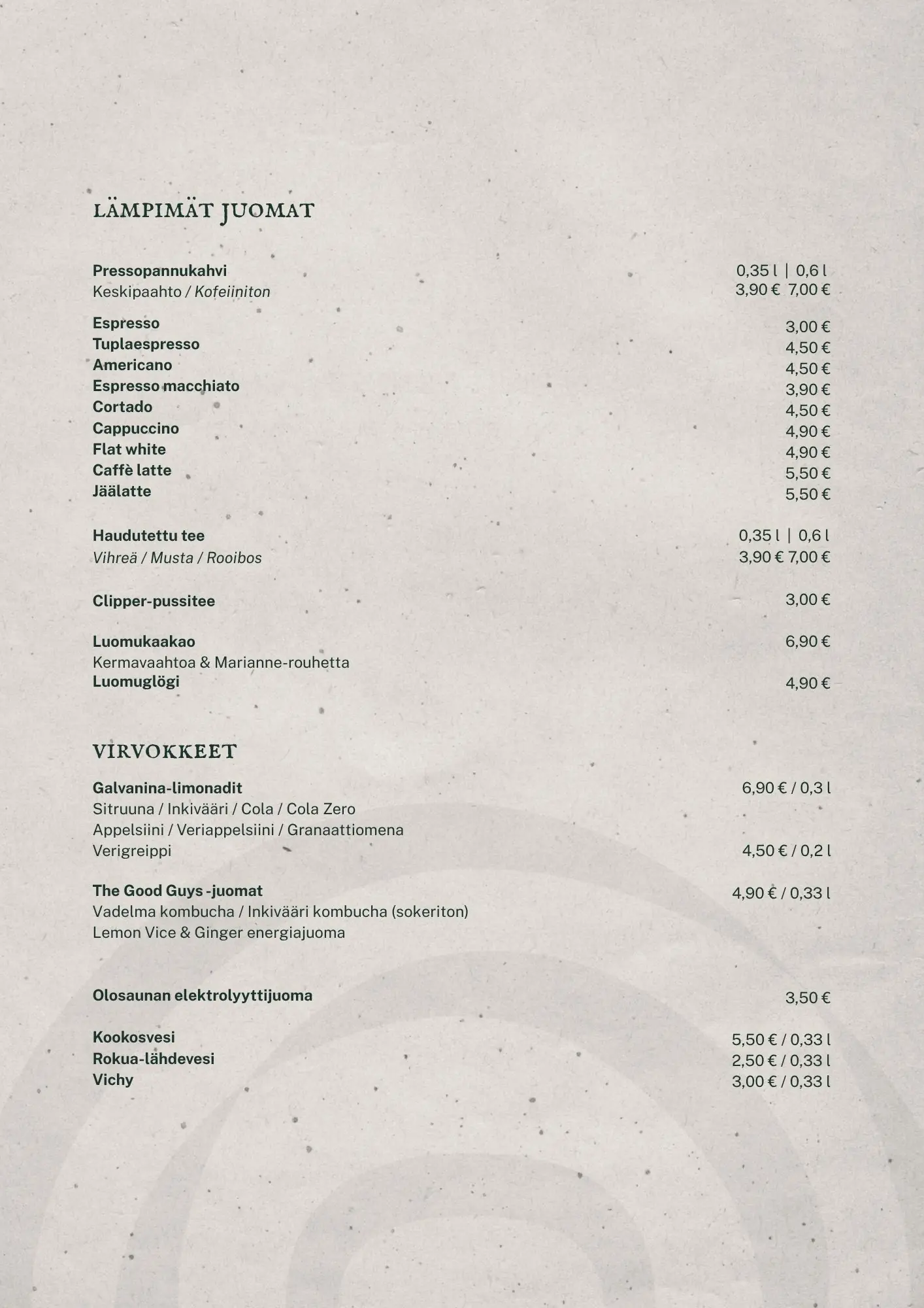 Menu page 3
