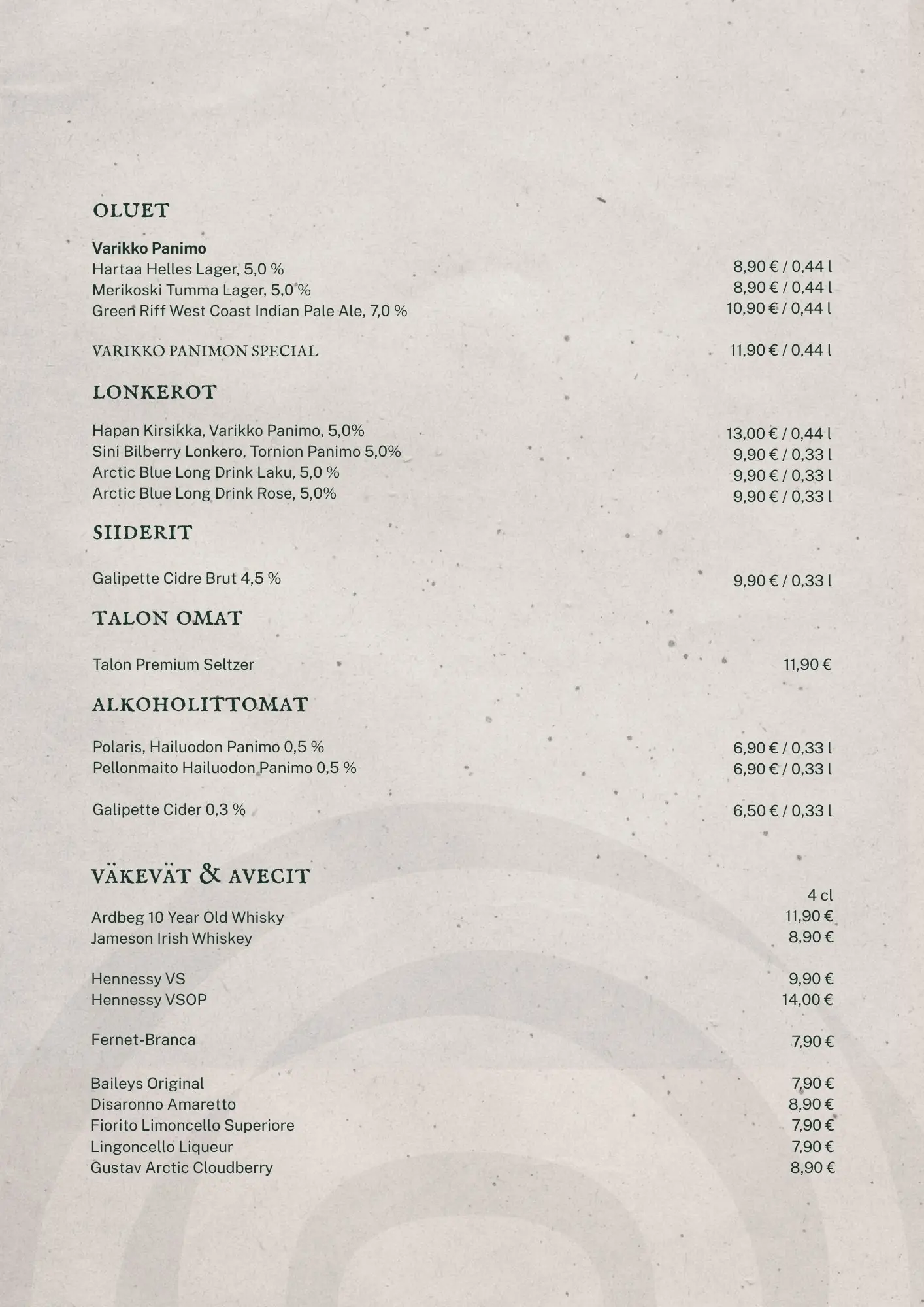 Menu page 4