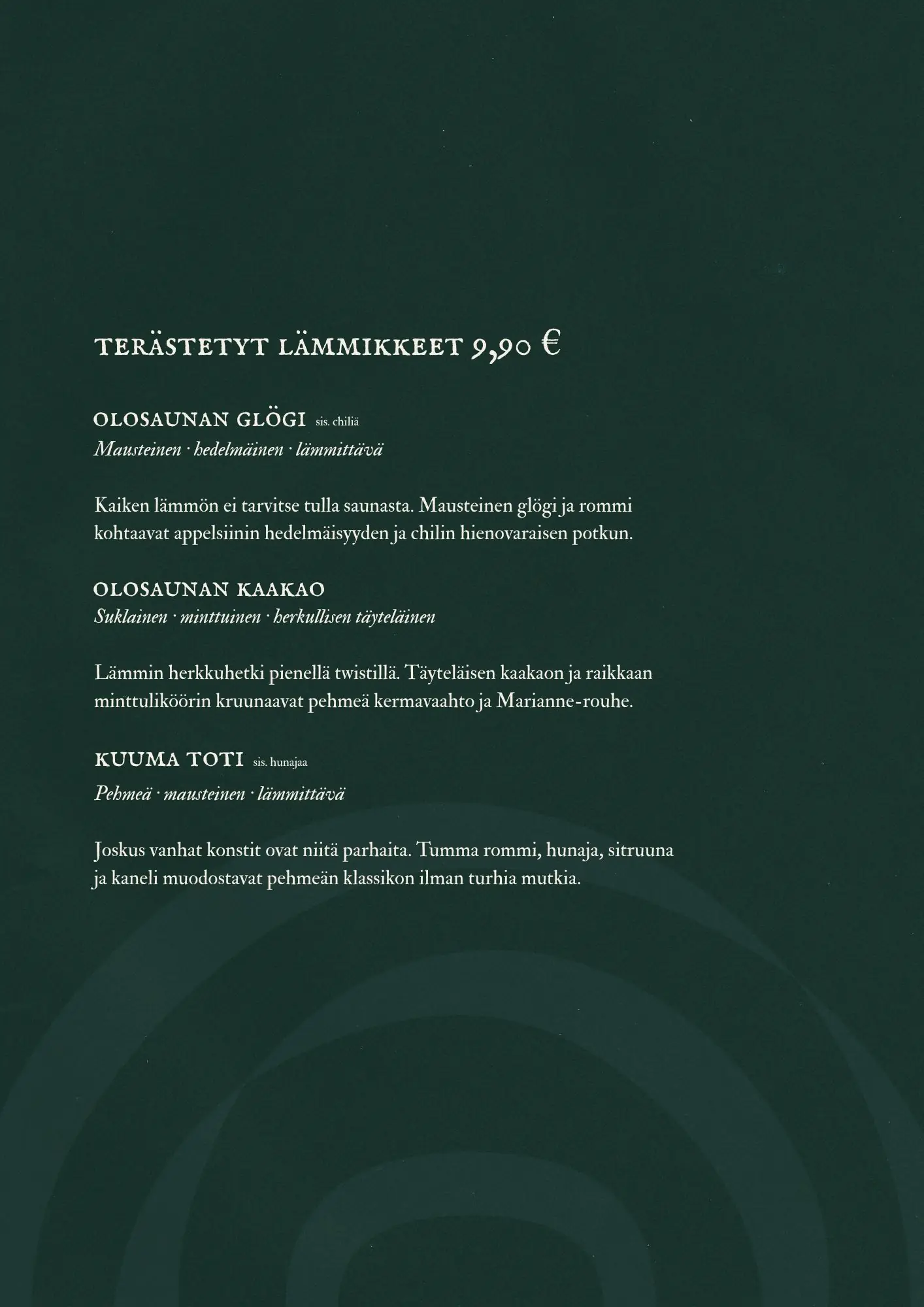 Menu page 8